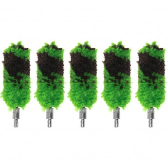 Набор ёршиков SHOTTIME пуховки (шерсть), 5 шт.,калибр 12, резьба M5 (Папа)